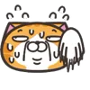 😥 Эмодзи «Orange Cat» для Telegram