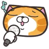 🎤 Эмодзи «Orange Cat» для Telegram