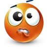 🤩 Эмодзи «Orange Face Emoji» для Telegram