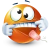 🤩 Эмодзи «Orange Face Emoji» для Telegram