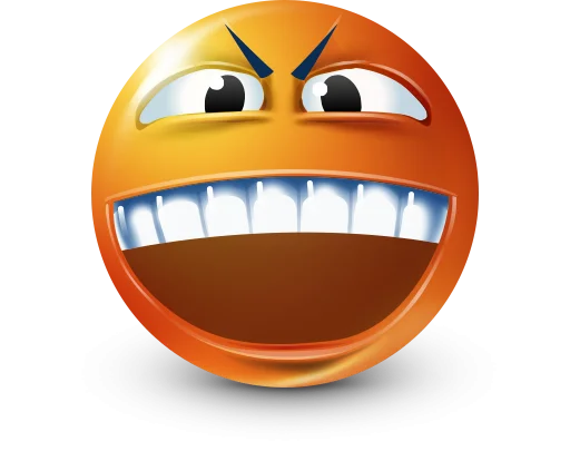 🤩 Стикер «Orange Face Emoji» для Telegram