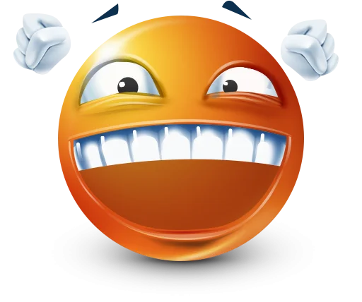 🤩 Стикер «Orange Face Emoji» для Telegram