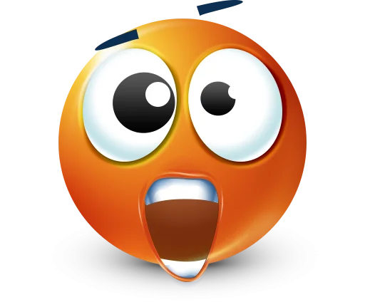 🤩 Стикер «Orange Face Emoji» для Telegram