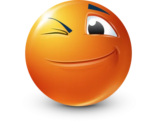 😉 Стикер «Orange Face Emoji» для Telegram