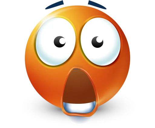 🤩 Стикер «Orange Face Emoji» для Telegram