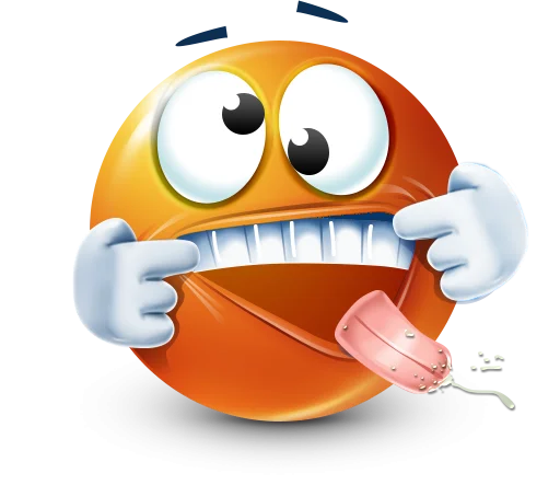 🤩 Стикер «Orange Face Emoji» для Telegram