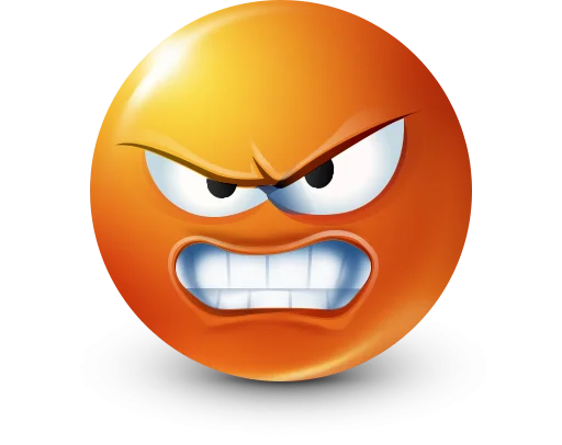 🤩 Стикер «Orange Face Emoji» для Telegram