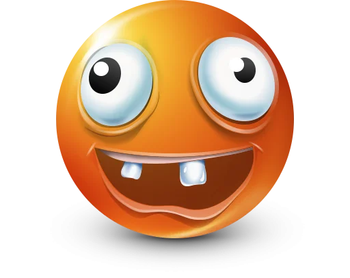 🤩 Стикер «Orange Face Emoji» для Telegram