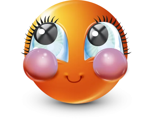 🤩 Стикер «Orange Face Emoji» для Telegram
