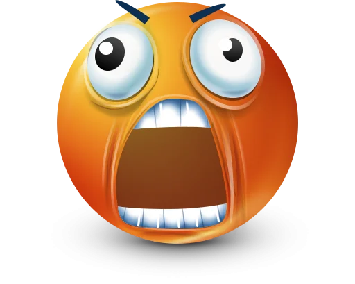 🤩 Стикер «Orange Face Emoji» для Telegram