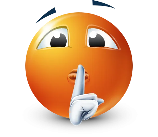 🤩 Стикер «Orange Face Emoji» для Telegram