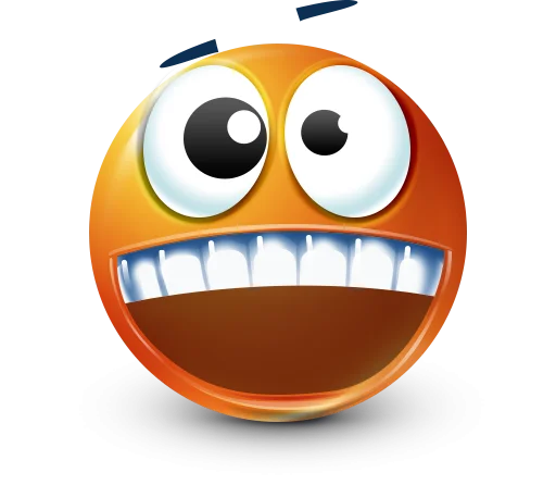 🤩 Стикер «Orange Face Emoji» для Telegram