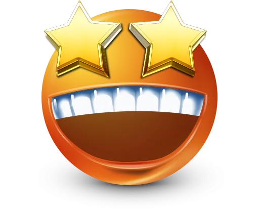 🤩 Стикер «Orange Face Emoji» для Telegram