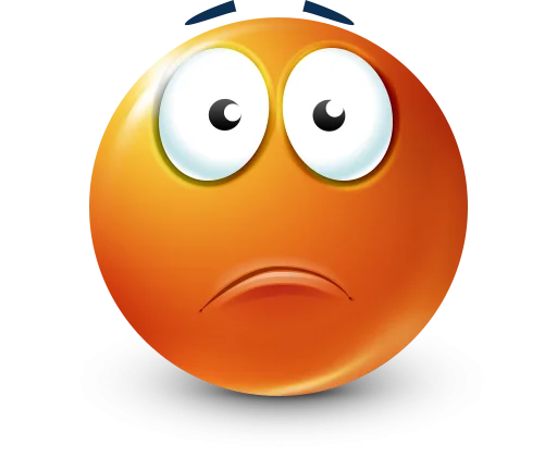 🤩 Стикер «Orange Face Emoji» для Telegram