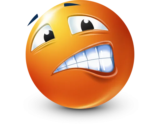 🤩 Стикер «Orange Face Emoji» для Telegram
