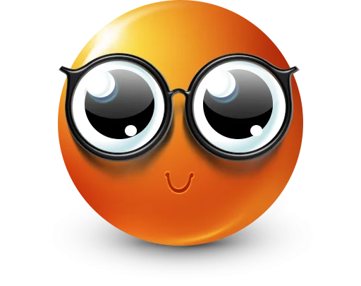 🤩 Стикер «Orange Face Emoji» для Telegram