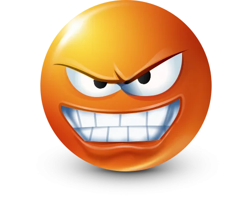 🤩 Стикер «Orange Face Emoji» для Telegram