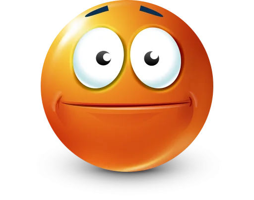 🤩 Стикер «Orange Face Emoji» для Telegram