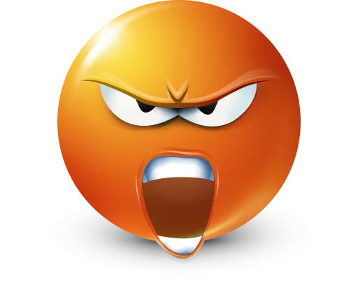 🤩 Стикер «Orange Face Emoji» для Telegram