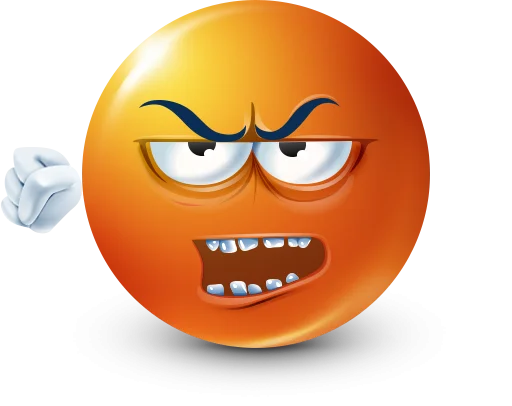 🤩 Стикер «Orange Face Emoji» для Telegram