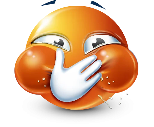 🤩 Стикер «Orange Face Emoji» для Telegram
