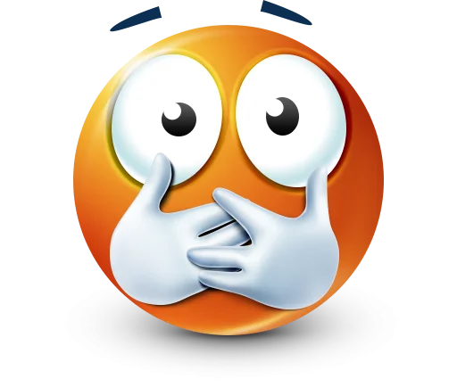 🤩 Стикер «Orange Face Emoji» для Telegram