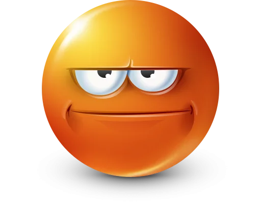 🤩 Стикер «Orange Face Emoji» для Telegram