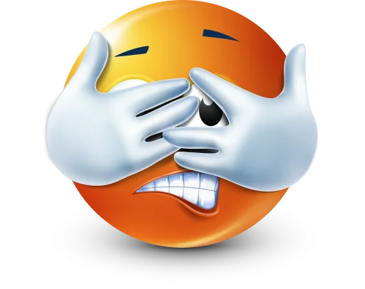 🤩 Стикер «Orange Face Emoji» для Telegram