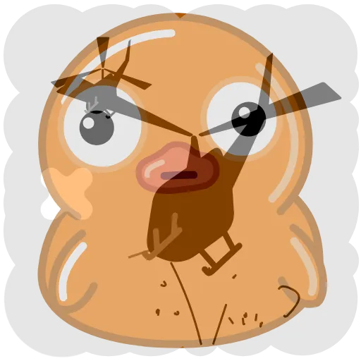 Стикерпак Orange Utya для Telegram