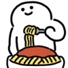 🍝 Эмодзи «Ordinary Human - человечки (парные)» для Telegram