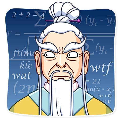 😓 Стикер «Oriental Wisdom» для Telegram