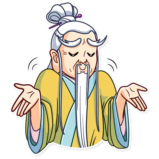 🤷‍♂️ Стикер «Oriental Wisdom» для Telegram