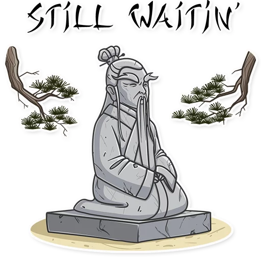 🗿 Стикер «Oriental Wisdom» для Telegram