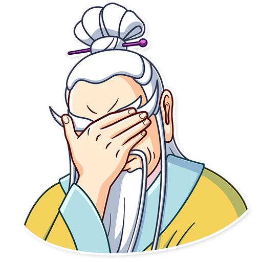🤦 Стикер «Oriental Wisdom» для Telegram