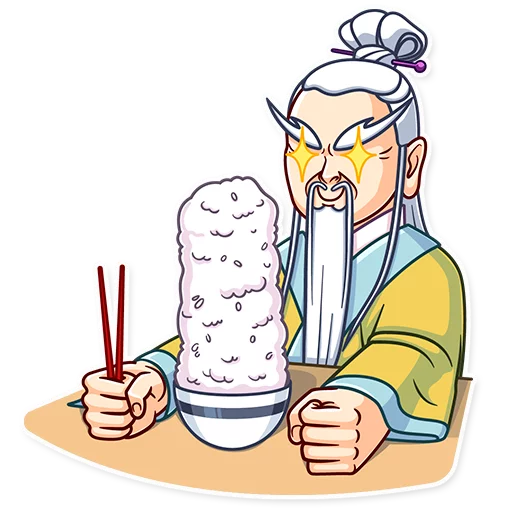 🍚 Стикер «Oriental Wisdom» для Telegram