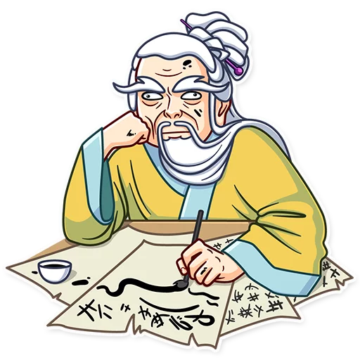 😩 Стикер «Oriental Wisdom» для Telegram