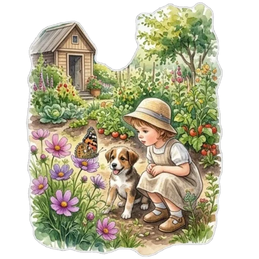 🦋 Стикер «Отдых» для Telegram