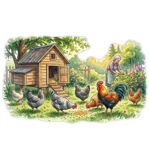 🐔 Стикер «Отдых» для Telegram