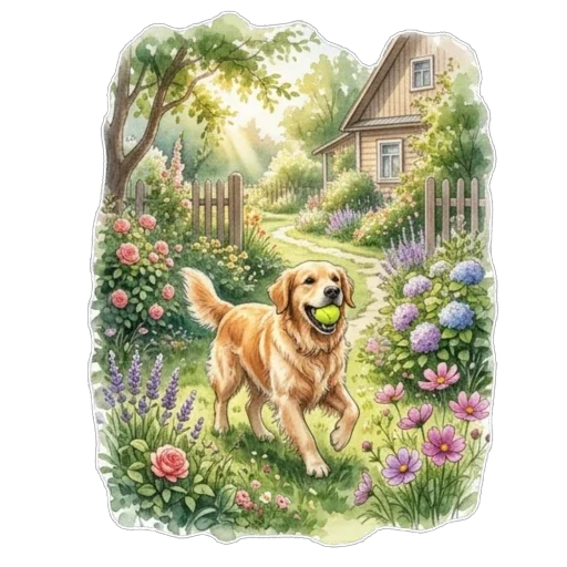 🐶 Стикер «Отдых» для Telegram