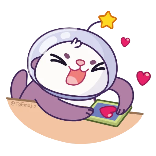 💓 Эмодзи «Otter Space» для Telegram