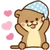 😊 Эмодзи «Набор эмоджи с милой выдрочкой Отти» для Telegram