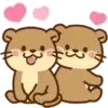 😊 Эмодзи «Набор эмоджи с милой выдрочкой Отти» для Telegram
