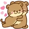 😊 Эмодзи «Набор эмоджи с милой выдрочкой Отти» для Telegram