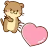 😊 Эмодзи «Набор эмоджи с милой выдрочкой Отти» для Telegram