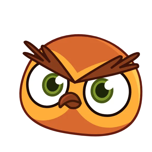 🤨 Эмодзи «Совушка» для Telegram