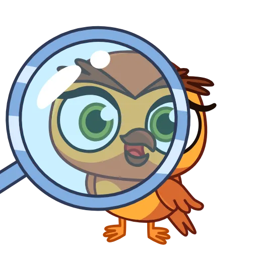 🔎 Эмодзи «Совушка» для Telegram