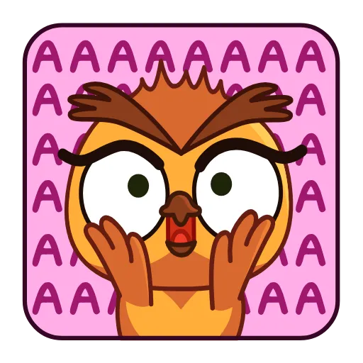 😱 Эмодзи «Совушка» для Telegram