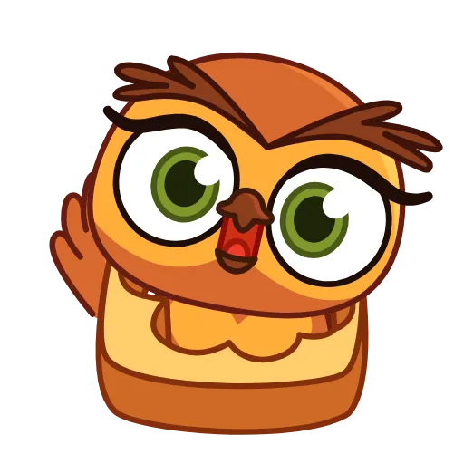 🍞 Эмодзи «Совушка» для Telegram