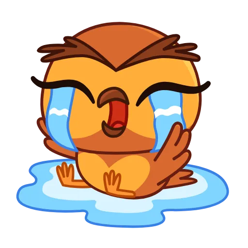 😭 Эмодзи «Совушка» для Telegram