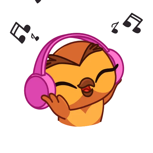 🎧 Эмодзи «Совушка» для Telegram